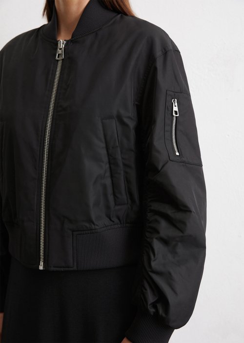 Regular pilot-style blouson — Black
