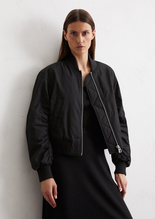 Regular pilot-style blouson — Black