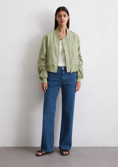 Regular pilot-style blouson — Smooth Sage