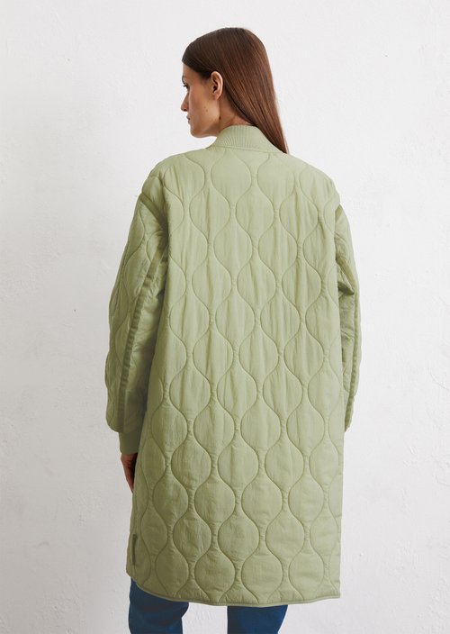 Quilted coat regular — Smooth Sage