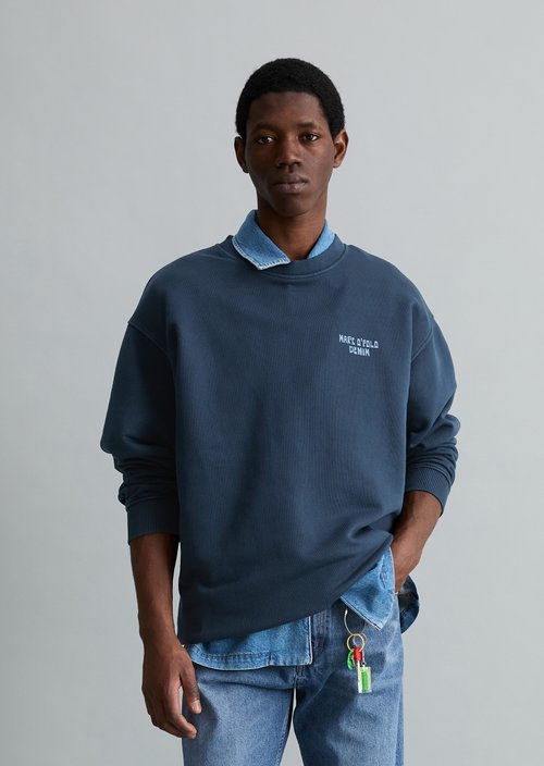 Relaxed sweatshirt — Navy Teal