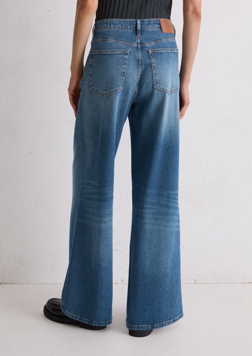 Jeans model Lania wide — Dark Blue