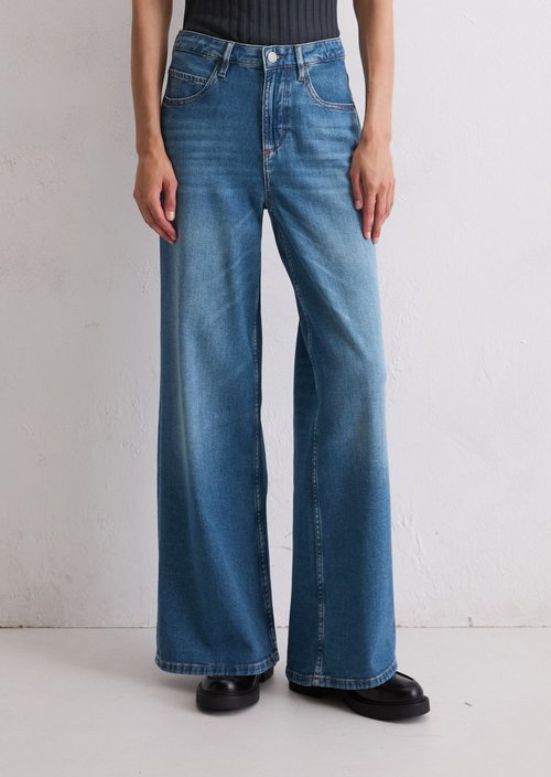 Jeans model Lania wide — Dark Blue