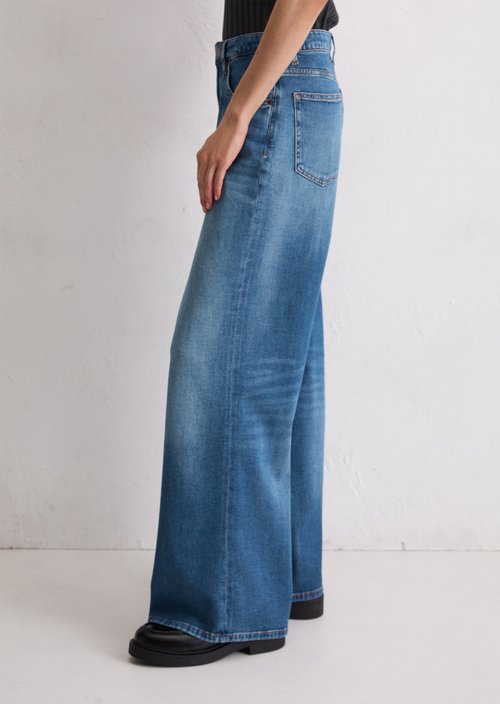 Jeans model Lania wide — Dark Blue