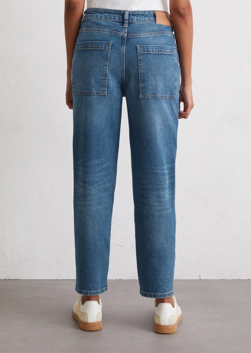 Jeans model Iva boyfriend cropped — Medium Blue