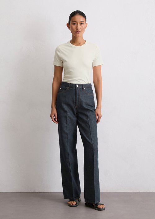 Jeans model Tolva wide long — Dark Blue
