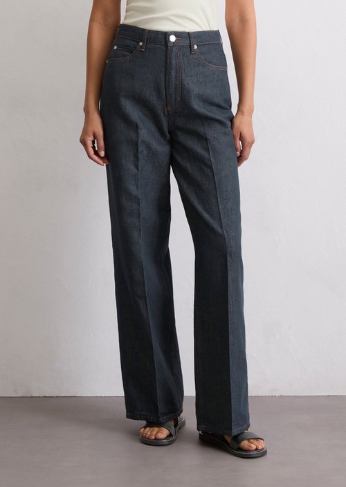 Jeans model Tolva wide long — Dark Blue