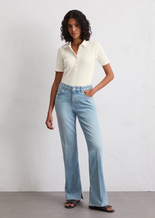 Jeans model Kiruna flared — Medium Blue