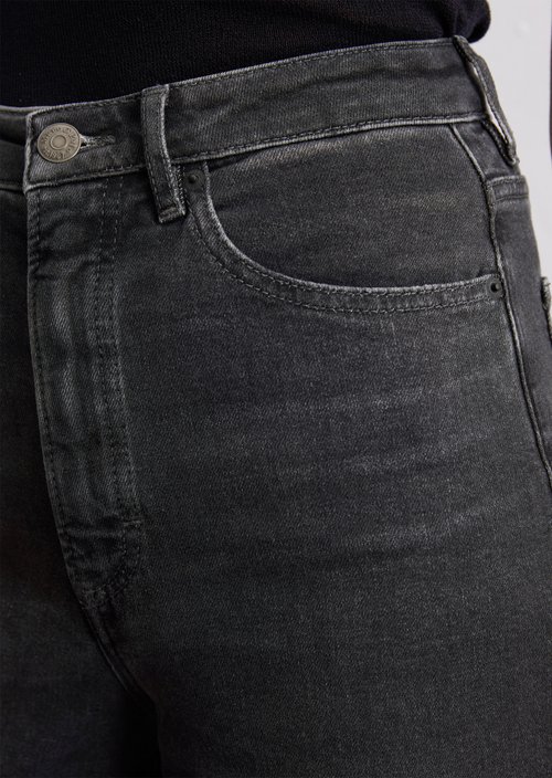 Jeans model Tolva wide culotte-length — Black