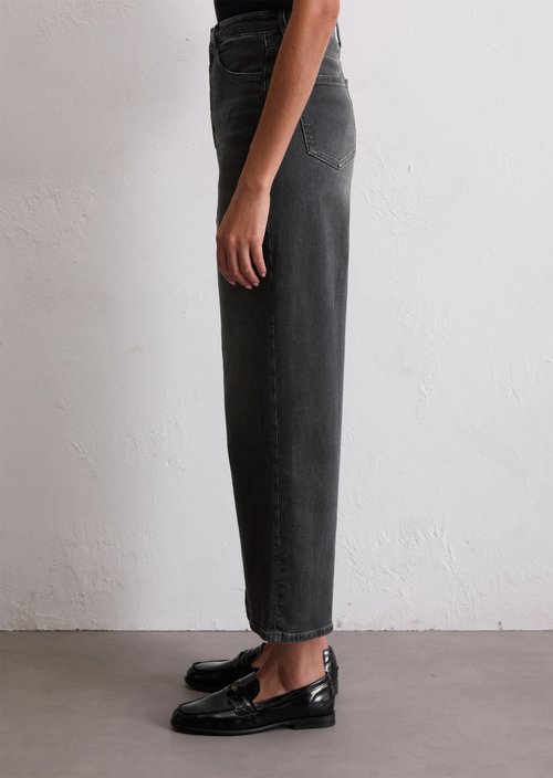Jeans model Tolva wide culotte-length — Black