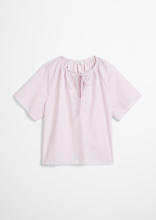 Relaxed short-sleeved blouse — Pale Lilac