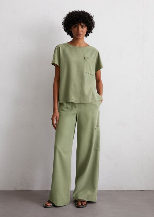 Regular blouse shirt — Olive