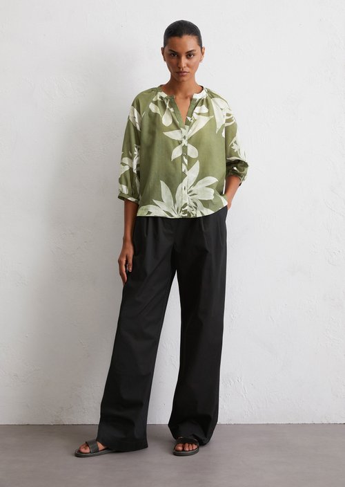 Print blouse regular — Medium Green