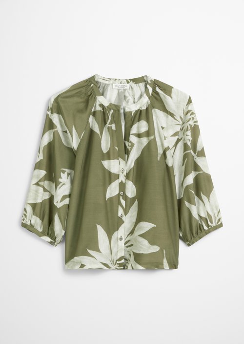 Print blouse regular — Medium Green