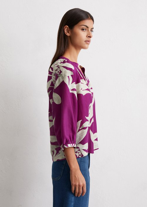 Print blouse regular — Medium Pink