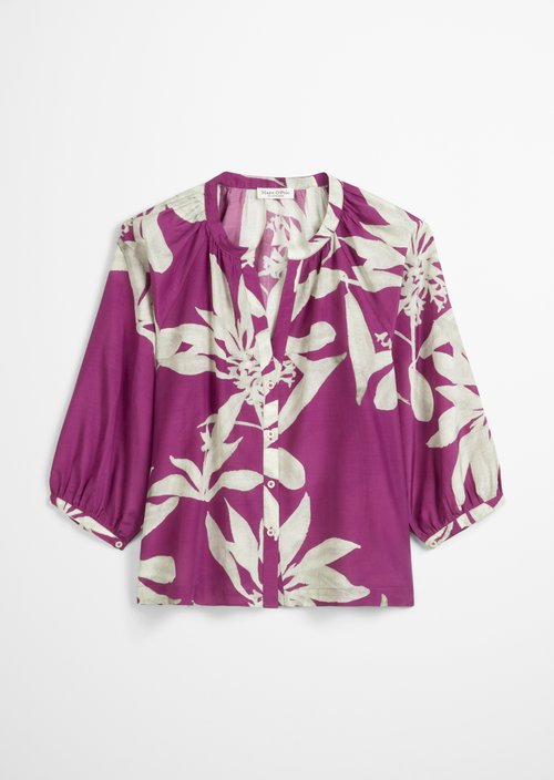 Print blouse regular — Medium Pink