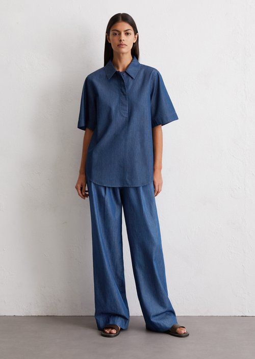Relaxed blouse — Medium Blue