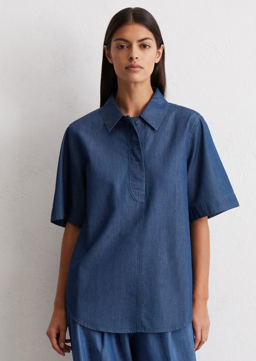 Relaxed blouse — Medium Blue