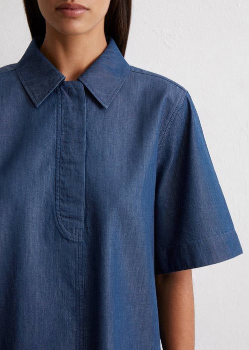 Relaxed blouse — Medium Blue