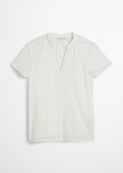 Regular blouse shirt — White Cotton