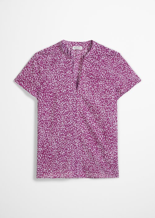 Patterned blouse shirt — Medium Pink
