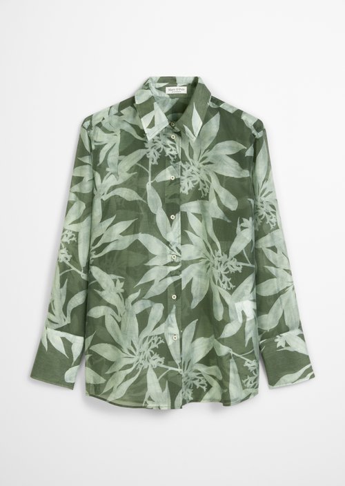 Print blouse regular — Medium Green