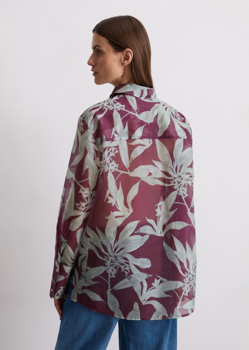 Print blouse regular — Medium Pink