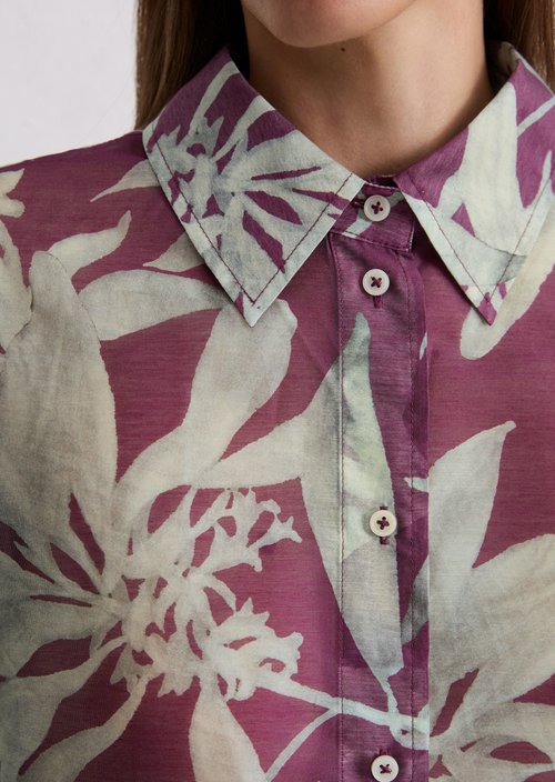 Print blouse regular — Medium Pink