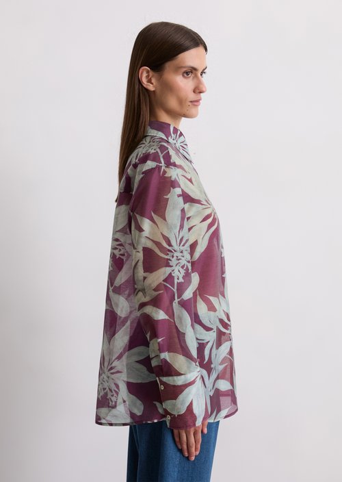 Print blouse regular — Medium Pink