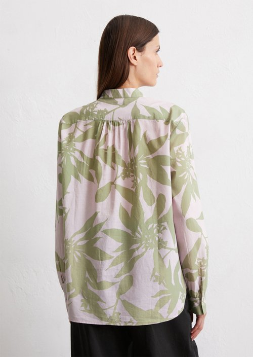 Patterned relaxed blouse — Light Pink
