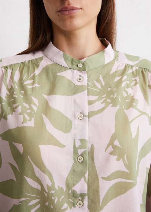 Patterned relaxed blouse — Light Pink