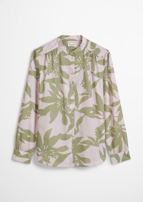 Patterned relaxed blouse — Light Pink