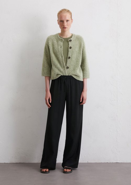 Flowing wide leg pants — Black