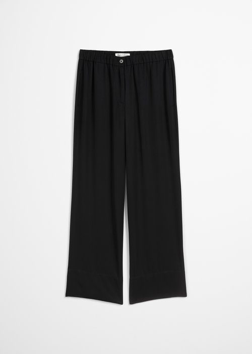 Flowing wide leg pants — Black