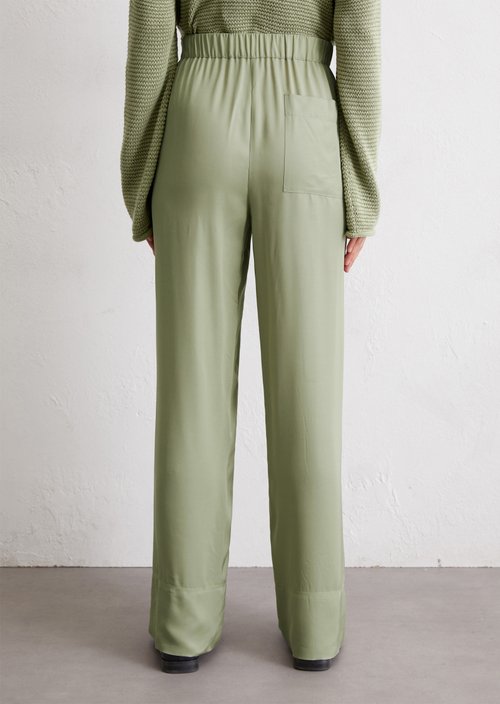 Flowing wide leg pants — Smooth Sage