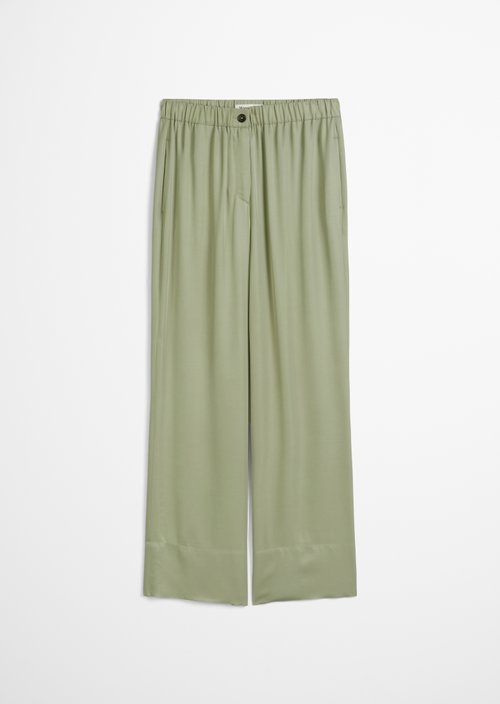 Flowing wide leg pants — Smooth Sage