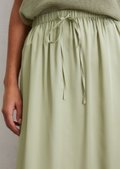 A-line skirt from LENZING™ ECOVERO™ - green | Midi-skirts | MARC O