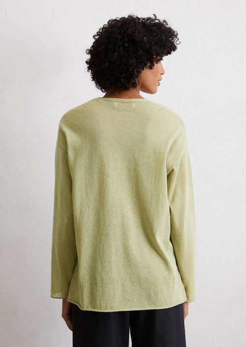 Fine knit sweater loose — Smooth Sage