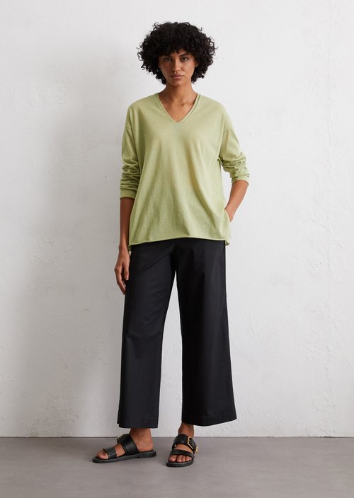 Fine knit sweater loose — Smooth Sage