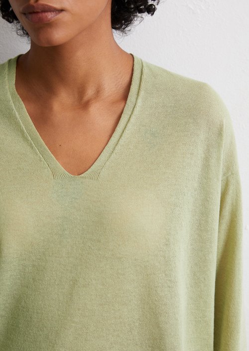 Fine knit sweater loose — Smooth Sage