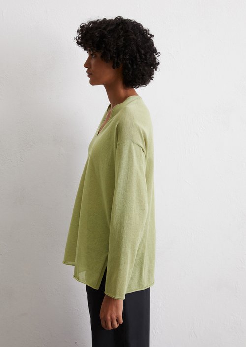 Fine knit sweater loose — Smooth Sage