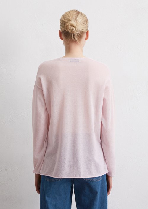 Fine knit sweater loose — Pale Lilac