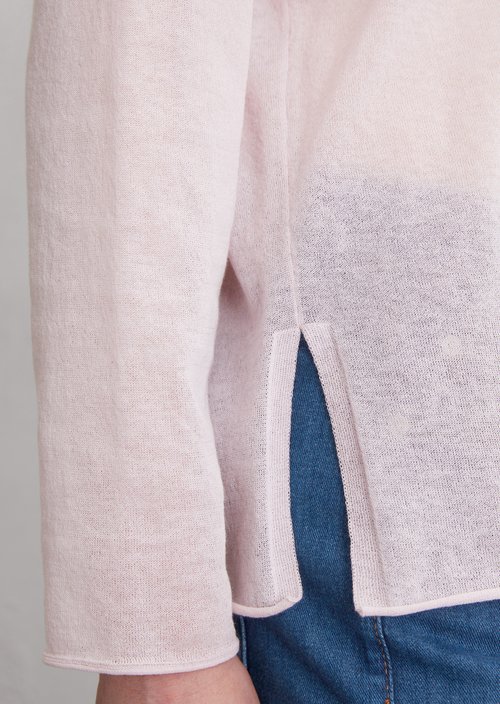 Fine knit sweater loose — Pale Lilac