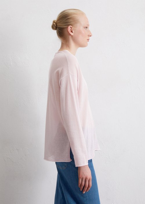 Fine knit sweater loose — Pale Lilac