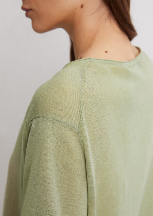 Short sleeve sweater loose — Smooth Sage