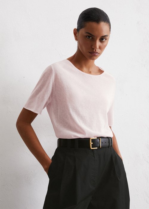 Short sleeve sweater loose — Pale Lilac
