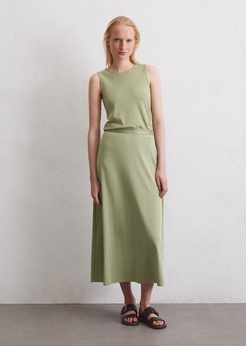 A-line jersey skirt — Smooth Sage