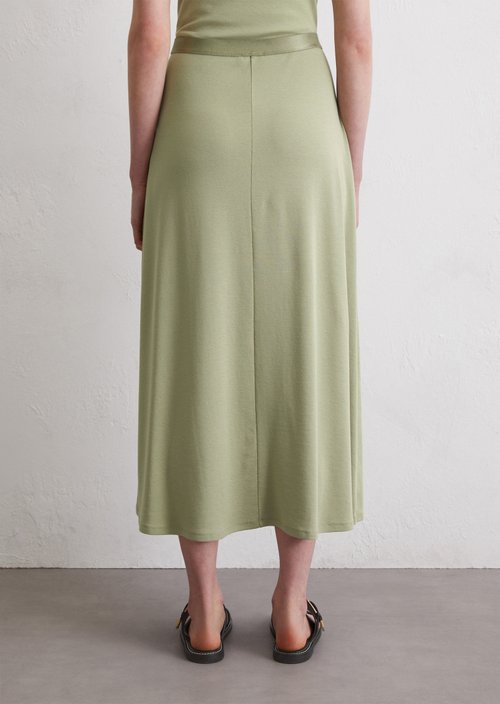 A-line jersey skirt — Smooth Sage
