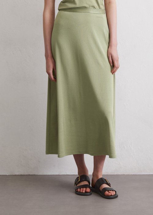 A-line jersey skirt — Smooth Sage