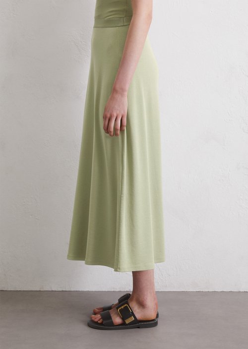 A-line jersey skirt — Smooth Sage